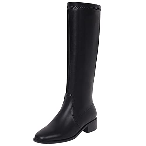 Bviennic Daherren Mode Square Toe Seitenreißverschluss Kniestiefel Leisure Block Mitte Absatz Winter Warm Herren Equestrian Reitstiefel Schwarz/D Gr 44 EU-46Cn Bviennic Daherren Mode Square Toe Seitenreißverschluss Kniestiefel Leisure Block Mitte Absatz Winter Warm Herren Equestrian Reitstiefel Schwarz/D Gr 44 EU-46Cn von Bviennic