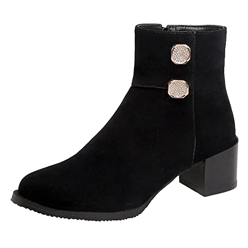 Bviennic Daherren Winter Leisure Blockabsatz Chelsea Stiefel Seitenreißverschluss Runde Zehen Mode Draußen Stiefeletten Herren Schwarz Gr 51 EU-53Cn Bviennic Daherren Winter Leisure Blockabsatz Chelsea Stiefel Seitenreißverschluss Runde Zehen Mode Draußen Stiefeletten Herren Schwarz Gr 51 EU-53Cn von Bviennic