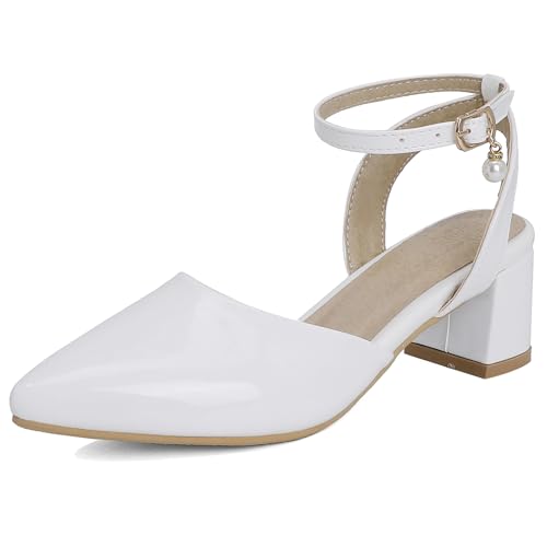 Bviennic Damen Block Mitte Absatz Sandals Mode 0714 Weiß Gr 48 EU/50Cn Bviennic Damen Block Mitte Absatz Sandals Mode 0714 Weiß Gr 48 EU/50Cn von Bviennic