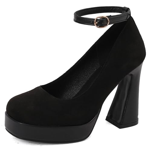 Bviennic Damen Blockieren Fersenpumps 783 Schwarz Gr 40.5 EU/42Cn Bviennic Damen Blockieren Fersenpumps 783 Schwarz Gr 40.5 EU/42Cn von Bviennic