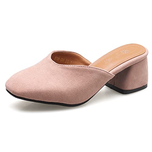Bviennic Damen Closed Toe Pantoffeln Blockabsatz Pantoffeln Sandalen Pantoletten Ohne Verschluss Sommer Leisure Draußen Pantoffeln Mode Pink Gr 50 Eu-52Cn Bviennic Damen Closed Toe Pantoffeln Blockabsatz Pantoffeln Sandalen Pantoletten Ohne Verschluss Sommer Leisure Draußen Pantoffeln Mode Pink Gr 50 Eu-52Cn von Bviennic