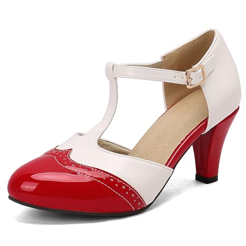 Bviennic Damen Hohen Blockabsatz Sandals Mode 0681 Rot Gr 40.5 EU/42Cn Bviennic Damen Hohen Blockabsatz Sandals Mode 0681 Rot Gr 40.5 EU/42Cn von Bviennic