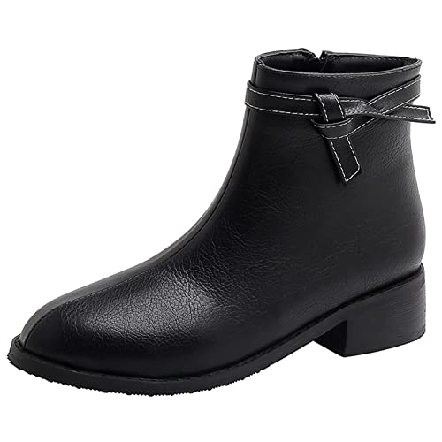 Bviennic Damen Runde Zehen Winter Mode Mitte Absatz Chelsea Stiefel Leisure Warm Herren Blockabsatz Draußen Ankle Stiefeletten Damen Schwarz Gr 47 EU-49Cn Bviennic Damen Runde Zehen Winter Mode Mitte Absatz Chelsea Stiefel Leisure Warm Herren Blockabsatz Draußen Ankle Stiefeletten Damen Schwarz Gr 47 EU-49Cn von Bviennic