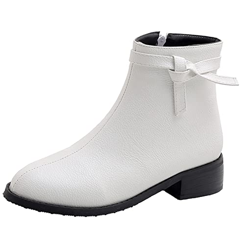 Bviennic Damen Runde Zehen Winter Mode Mitte Absatz Chelsea Stiefel Leisure Warm Herren Blockabsatz Draußen Ankle Stiefeletten Damen Weiß Gr 47 EU-49Cn Bviennic Damen Runde Zehen Winter Mode Mitte Absatz Chelsea Stiefel Leisure Warm Herren Blockabsatz Draußen Ankle Stiefeletten Damen Weiß Gr 47 EU-49Cn von Bviennic