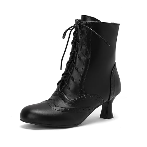 Bviennic Damen Stiefeletten Kitten Heel Mode Runde Zehen Zip Kleid Stiefeletten 2259 Schwarz Gr 35 EU Bviennic Damen Stiefeletten Kitten Heel Mode Runde Zehen Zip Kleid Stiefeletten 2259 Schwarz Gr 35 EU von Bviennic