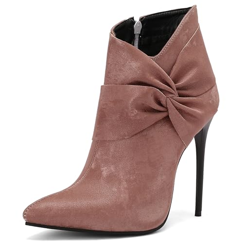 Bviennic Damen Stiefeletten Stiletto Höhe Ferse Mode Pointed Toe Zip Abend Stiefeletten 2466 Pink Gr 36 EU Bviennic Damen Stiefeletten Stiletto Höhe Ferse Mode Pointed Toe Zip Abend Stiefeletten 2466 Pink Gr 36 EU von Bviennic
