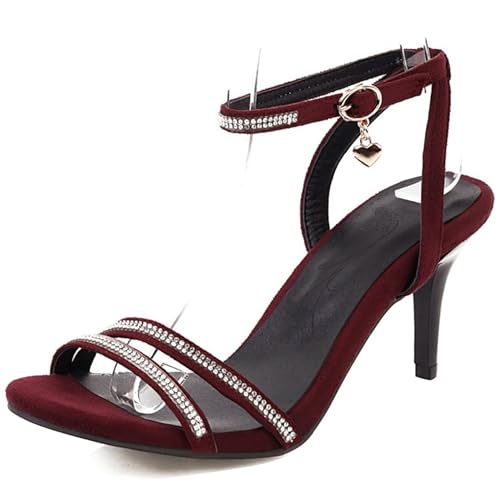 Bviennic Damen Stiletto Höhe Ferse Sandals Mode 0556 Rot Gr 40.5 EU/42Cn Bviennic Damen Stiletto Höhe Ferse Sandals Mode 0556 Rot Gr 40.5 EU/42Cn von Bviennic