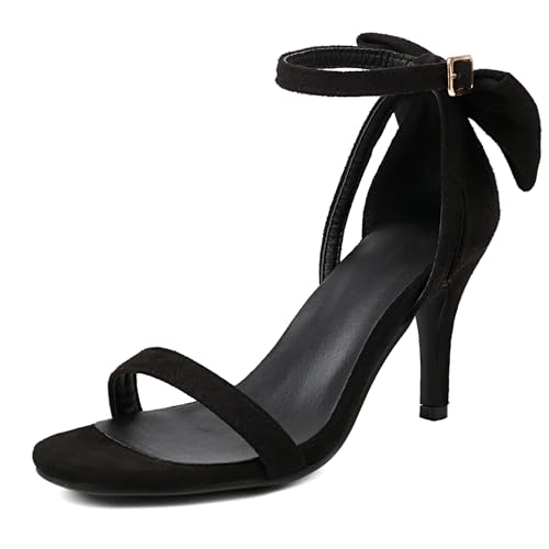 Bviennic Damen Stiletto Höhe Ferse Sandals Simple 0745 Schwarz Gr 39 EU/40Cn Bviennic Damen Stiletto Höhe Ferse Sandals Simple 0745 Schwarz Gr 39 EU/40Cn von Bviennic