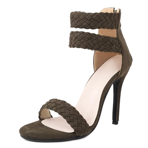 Bviennic Damen Stiletto Höhe Ferse Sandals Simple 0751 Grün Gr 40.5 EU/42Cn Bviennic Damen Stiletto Höhe Ferse Sandals Simple 0751 Grün Gr 40.5 EU/42Cn von Bviennic