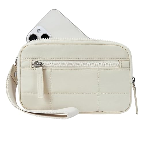 Bvizyelck Geldbörse für Damen zum Tragen am Handgelenk,Reise Kreditkarten Aufbewahrungstasche Mit Reißverschluss | Verstellbare Clutch Organizer Geldbörse mit anpassbarer Passform für Abendessen zu von Bvizyelck