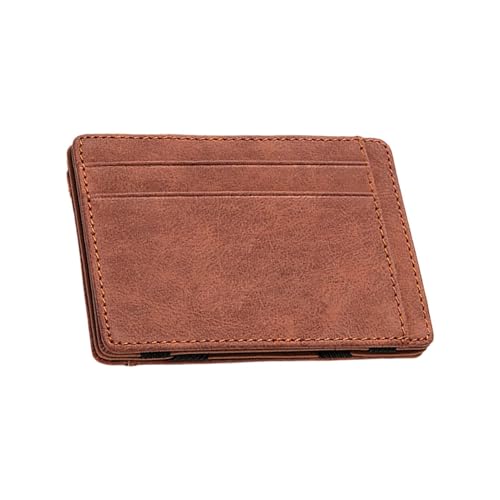 Bvizyelck Thin Magic Wallet - PU Leder Pocket Wallet mit Magic Money Clip & Card Holders - Money Wallet Credit Card Holder Coin Purse for Men, coffee, Refer to description, Unisex Bvizyelck Thin Magic Wallet - PU Leder Pocket Wallet mit Magic Money Clip & Card Holders - Money Wallet Credit Card Holder Coin Purse for Men, coffee, Refer to description, Unisex von Bvizyelck