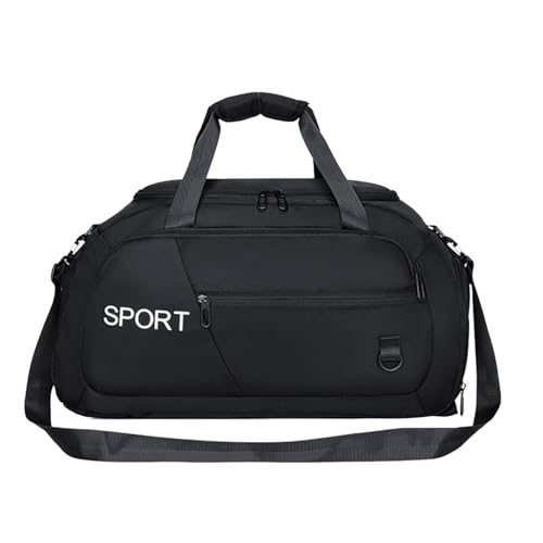 Bvizyelck Turnbeutel Reisetasche | Sporttasche Turnbeutel - Gym Duffle Bag für Herren Wasserdicht Große Kapazität mit mehreren Taschen für Outdoor, Schwarz , Refer to description, Unisex von Bvizyelck