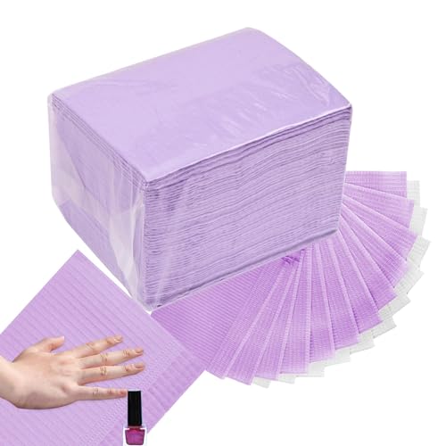 nail arts Tischmatte 50 Stück Einweg Nagelmatten Mikrofaser nail arts Kissenauflage Fusselfreie Nageltisch Papiertücher Maniküre Tischdecke Wasserdicht Weiche Nagelkunst Hand Kissen Pad von Bvizyelck