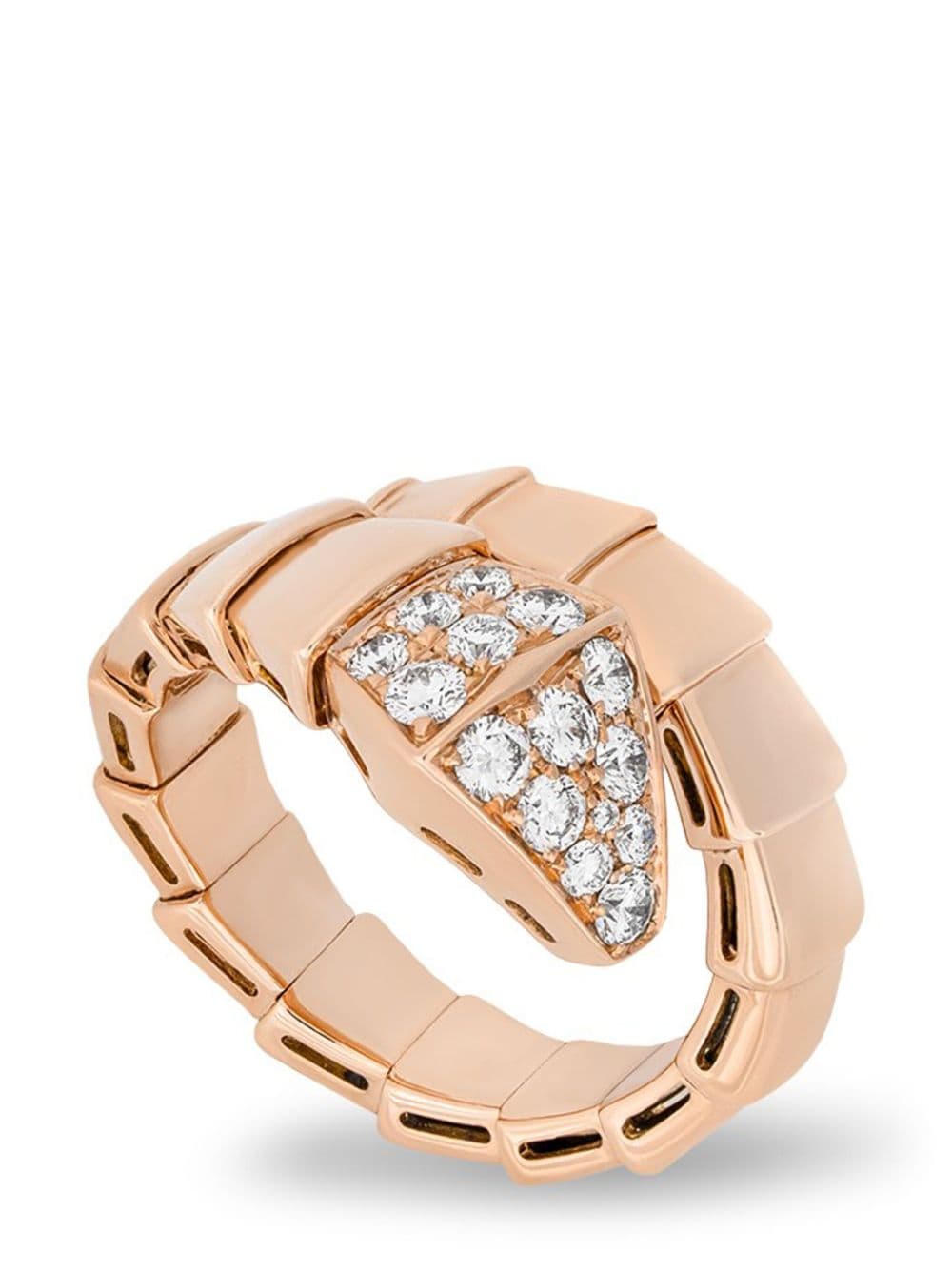 Bvlgari Pre-Owned 18kt rose gold Serpenti diamond ring von Bvlgari Pre-Owned