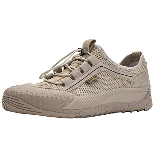 Bvoteuge Damen Wanderschuhe Leichte Atmungsaktive Walkingschuhe für Outdoor Klettern Mesh Wanderschuhe, Weiss/opulenter Garten, 35.5 EU von Bvoteuge