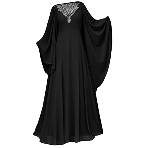 Muslimisches Gebetskleid für Frauen, locker Bedruckt, hohe Taille, langes Kleid mit Swing-Ärmeln, islamische Hijab-Robe von Bvsbpk