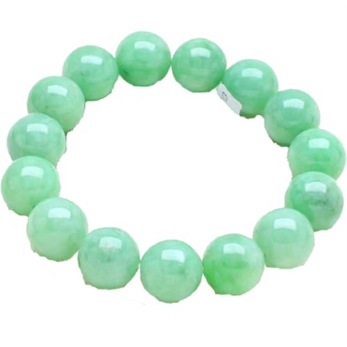 Armband aus grüner Jade für Damen und Herren, volle grüne Edelsteine, Heilung, Stretch, Perlen, Jadeit-Armband, Einheitsgröße, Achat von Bwesfy