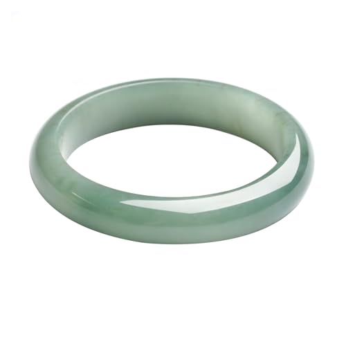 Armreif aus echtem Jadeit, hellgrün, natürliche Jade, Armband für Frauen, Geschenk für Mutter, Einheitsgröße, Achat von Bwesfy