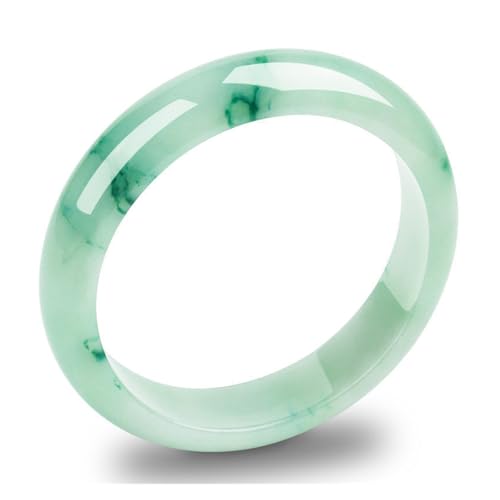Burmesischer Jade-Armreif für Damen, natürlicher echter grüner Jadeit-Armreif, Einheitsgröße, Achat von Bwesfy
