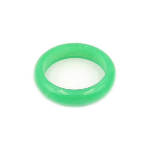 Bwesfy Hellgrüne Jade-Ringe für Damen, Edelstein, stapelbar, Ewigkeitsring, Jadeit, Einheitsgröße, Achat von Bwesfy