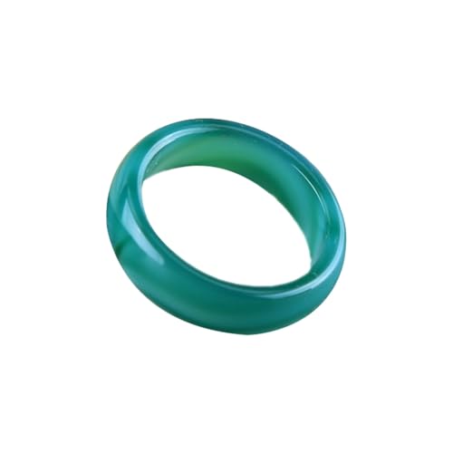 Bwesfy Jade-Ring für Damen, natürlicher grüner Achat, Chalcedon, Edelstein, stapelbar, Ewigkeitsring, Einheitsgröße, Achat Bwesfy Jade-Ring für Damen, natürlicher grüner Achat, Chalcedon, Edelstein, stapelbar, Ewigkeitsring, Einheitsgröße, Achat von Bwesfy