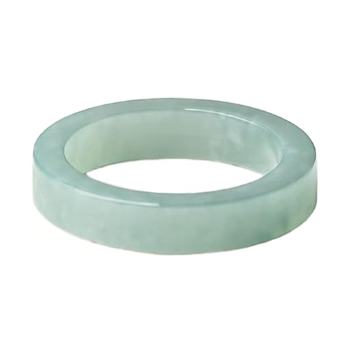 Bwesfy Jade Ring für Männer Frauen Breite Edition Elegant Hellgrün Jade Ring Glücksgeschenk für Frau, Einheitsgröße, Achat von Bwesfy