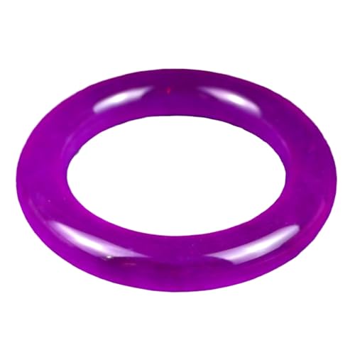 Dunkelvioletter runder Jade-Armreif für Damen, natürlicher Quarzit-Jade-Armreif mit Schmuckschatulle, Einheitsgröße, Achat von Bwesfy