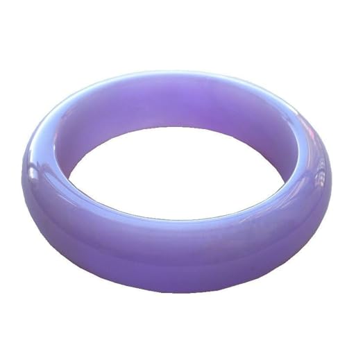 Echter Lavendel-Jade-Armreif für Damen, A-Grade, violett, Armreif mit Zertifikat, 58 mm von Bwesfy