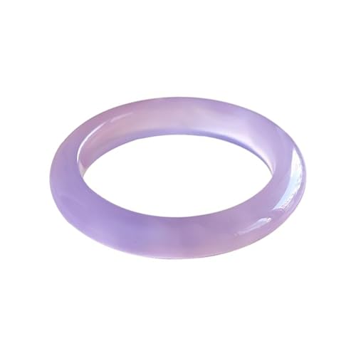 Echter Lavendel-Jade-Armreif für Damen, natürlicher violetter Quarz-Jade-Armreif, violettes Armband, 58 mm von Bwesfy