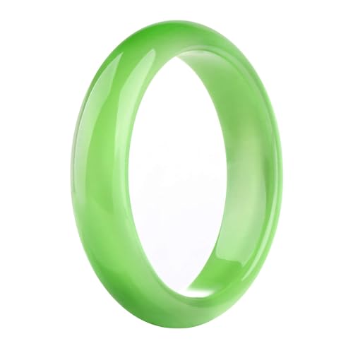 Echter grüner Jade-Armreif für Frauen, natürlicher Achat-Jade-Armreif, Glücksgeschenk, 54 mm von Bwesfy