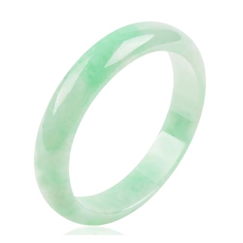 Echter hellgrüner Jade-Armreif für Damen, natürlicher burmesischer Jadeit-Armreif, Einheitsgröße, Achat von Bwesfy