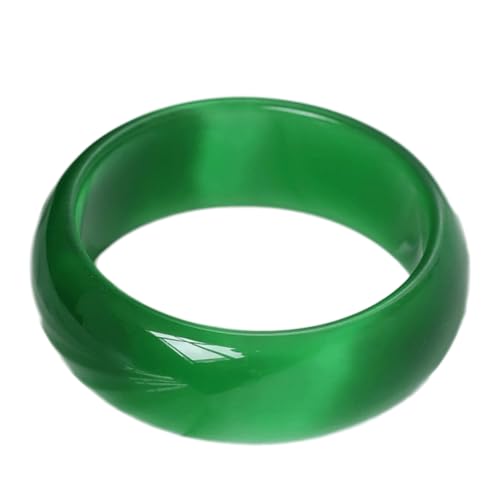 Grüne breite Jade-Armbänder für Frauen, natürliche Jade, Armreif, Armbänder, Glücksarmbänder, Einheitsgröße, Achat von Bwesfy