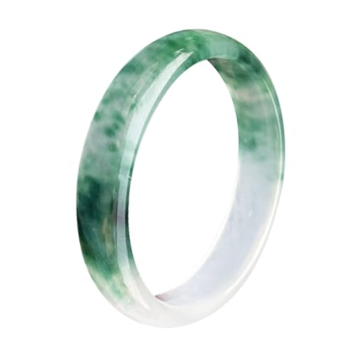 Grüne schwimmende Blumen Jade Armreif Armband für Frauen, Glücksbringer Quarz Jade Armbänder, Einheitsgröße, Achat von Bwesfy