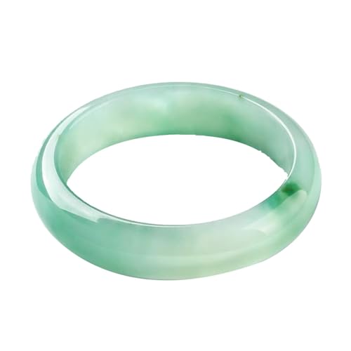 Grüner Jade-Armreif für Damen, eleganter Jadeit-Armreif, chinesischer Feng Shui, Glücksschmuck, Einheitsgröße, Achat von Bwesfy