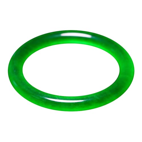 Grüner dünner runder Jade-Armreif für Damen, natürlicher Smaragd-Quarzit-Jade-Armreif, Einheitsgröße, Achat von Bwesfy