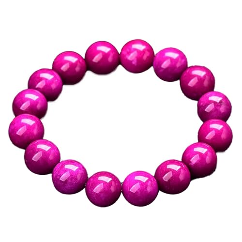 Jade-Armband für Damen und Herren, rosa und violett, Shujulai, Stretch-Perlenarmband, Einheitsgröße, Achat von Bwesfy