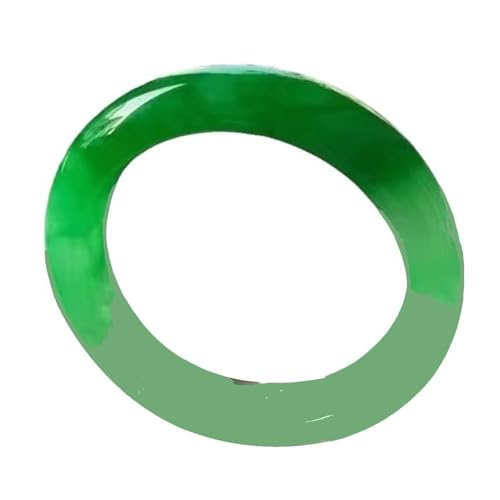 Jade-Armreif für Damen, grüne schwimmende Blume, Jadeit-Armband, Glücksschmuck, Einheitsgröße, Achat von Bwesfy