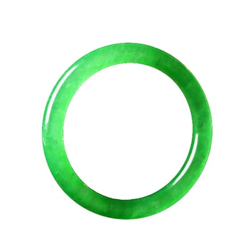 Jade-Armreif für Damen, rund, rund, chinesisch, grün, Glücksbringer, Jadeit, Einheitsgröße, Achat von Bwesfy