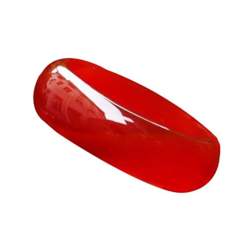 Karneol-Jade-Armreif für Damen, natürlicher roter breiter echter Achat-Armreif, Einheitsgröße, Achat von Bwesfy