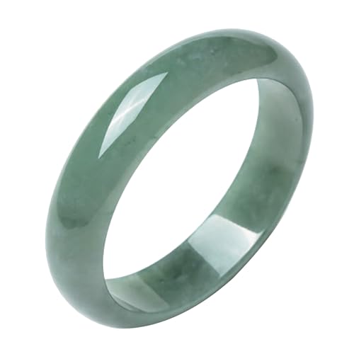 Natürliches birmanisches Jade-Armband, Klasse A Jade-Armreif für Frauen, dunkelgrüner Jadeit-Armreif, Einheitsgröße, Achat von Bwesfy