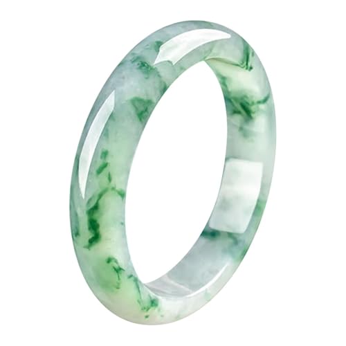 Schwimmender grüner Jade-Armreif für Damen, natürlicher burmesischer echter Jadeit-Armreif, Einheitsgröße, Achat von Bwesfy