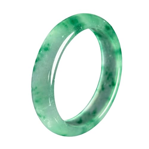 Schwimmender grüner Jade-Armreif für Frauen, natürliches Eis, transparenter Quarzit-Jade-Armreif, Einheitsgröße, Achat von Bwesfy