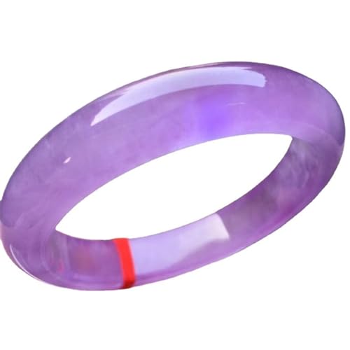 Violetter Jade-Armreif für Damen, natürlicher Quarz, Jade, handgefertigter Glücksschmuck, Einheitsgröße, Achat von Bwesfy