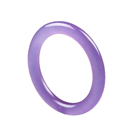 Violetter runder Jade-Armreif für Damen, natürlicher echter Quarz-Jade-Armreif, Einheitsgröße, Achat von Bwesfy