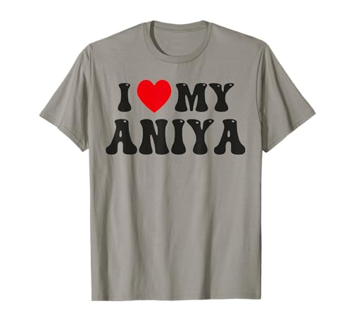 I Love My Aniya Lustiges Valentins-rotes Herz Liebe Frauen Aniya T-Shirt I Love My Aniya Lustiges Valentins-rotes Herz Liebe Frauen Aniya T-Shirt von Bwili Funny Valentine Apparel.