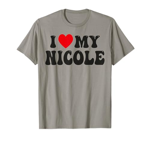 Ich Liebe Meine Nicole Lustiger Valentinstag Red Heart Love Women Nicole T-Shirt Ich Liebe Meine Nicole Lustiger Valentinstag Red Heart Love Women Nicole T-Shirt von Bwili Funny Valentine Apparel.