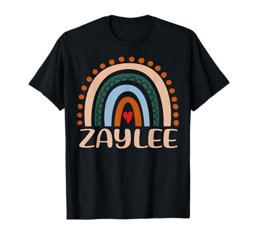 Zaylee Name Personalisierte Lustige Frauen Regenbogen Zaylee T-Shirt von Bwili Personalized apparel Gifts