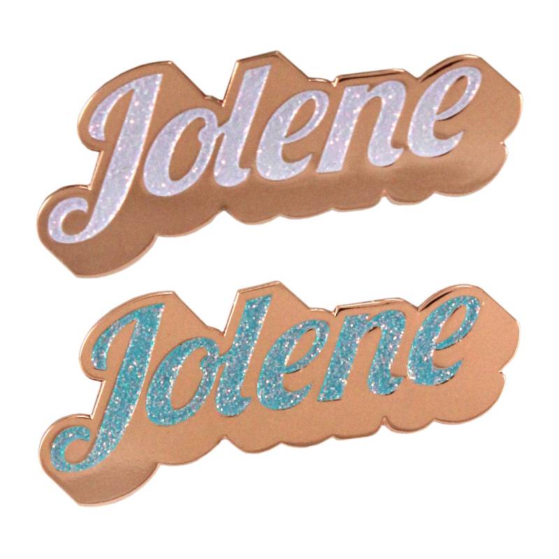 Jolene [Weiß Oder Blau] | Emaille Pin von BxEButtons