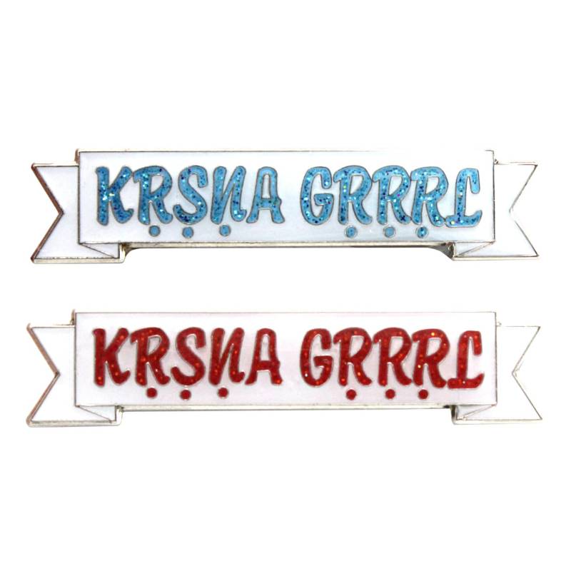 Krsna Grrrl [Blau Oder Rot] | Emaillestift von BxEButtons