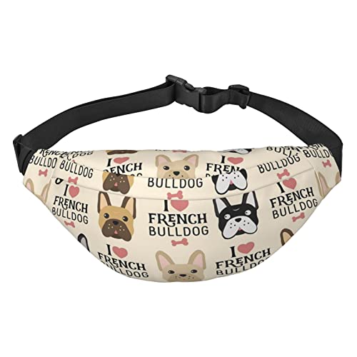 I Love Gürteltasche mit französischer Bulldogge, Bauchtasche für draußen, mit Hundespaziergängen, Laufen, Wandern, Camping, I Love Französische Bulldogge, Einheitsgröße I Love Gürteltasche mit französischer Bulldogge, Bauchtasche für draußen, mit Hundespaziergängen, Laufen, Wandern, Camping, I Love Französische Bulldogge, Einheitsgröße von Bxcqzs